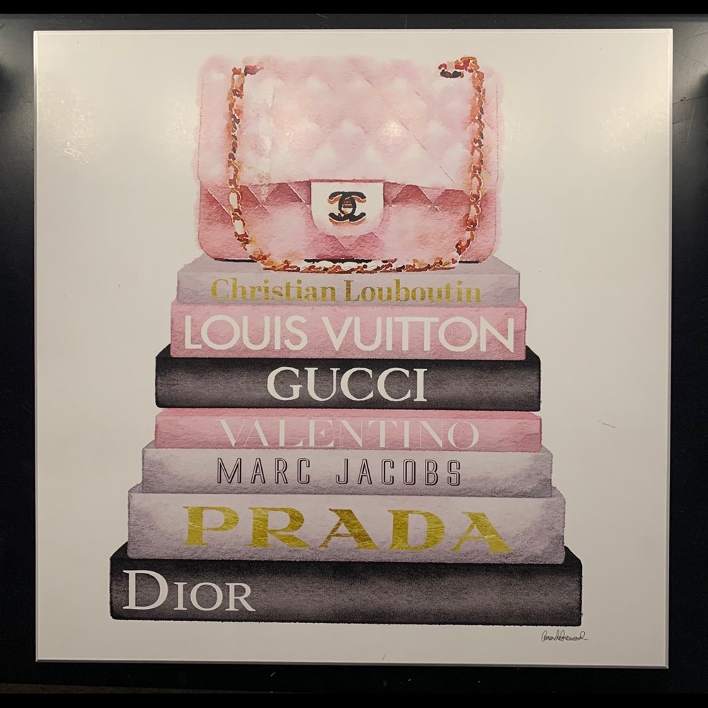 Designer painting canvas